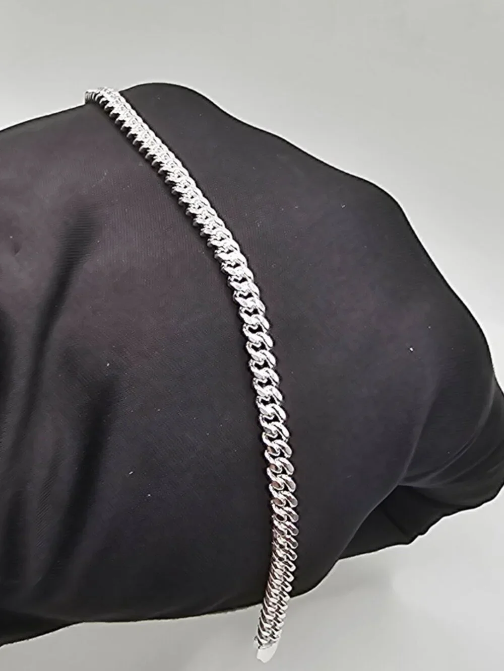 Sterling Silver 925 High Polished Miami Cuban Bracelet 3.7mm 8 inches